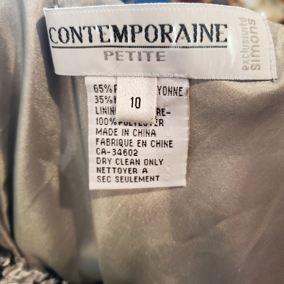 Simon's Metallic Velvet Skirt - Picture 5 of 5